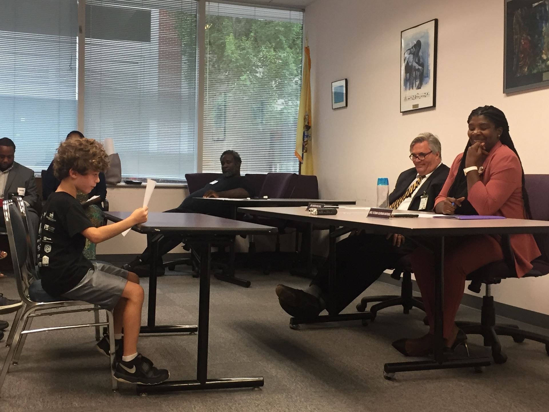 September 4 - NJ Parent, Jen Park and her son testified before the NJ State Board of Education during their open public testimony session on the value of and need for school library media specialists.